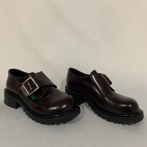 Kickers KL-Buster2 Black Cherry Leather -Size 6.5
